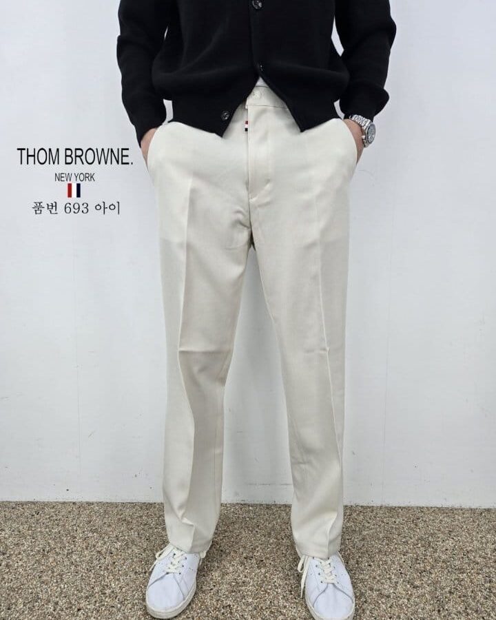 THOM BROWNE 톰브라운 세미 일자 슬렉스 4COLOR