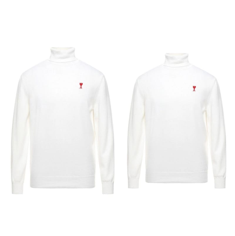 AMI 아미 스몰패치 터틀넥 2COLOR