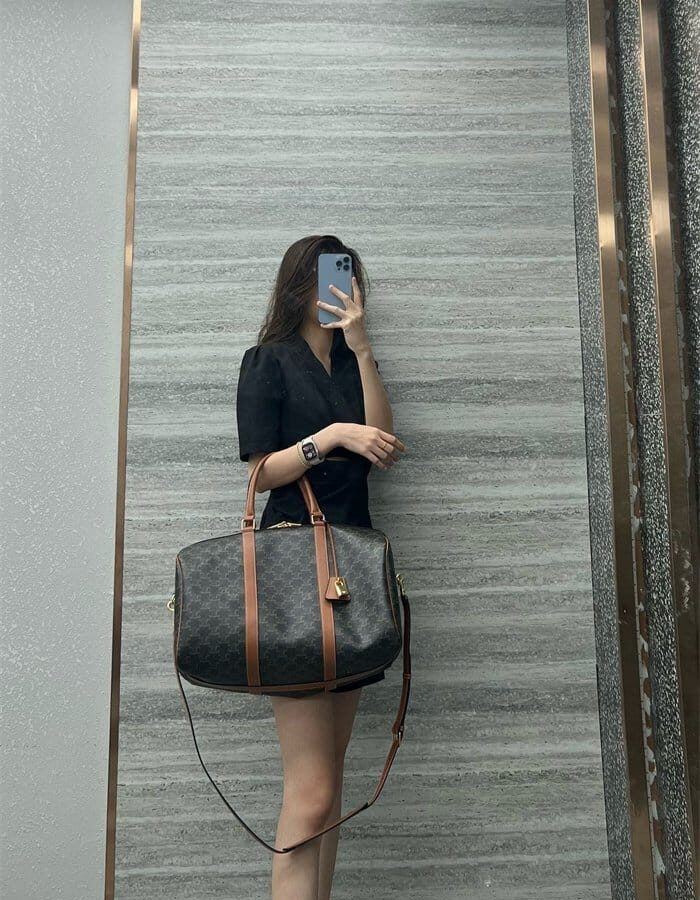 CELINE 셀린느 미디엄 트리오페 트래블백 190662
