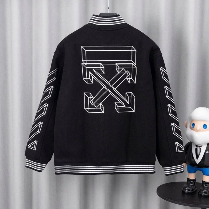 OFF-WHITE 오프화이트 다이애그널 바시티 자켓