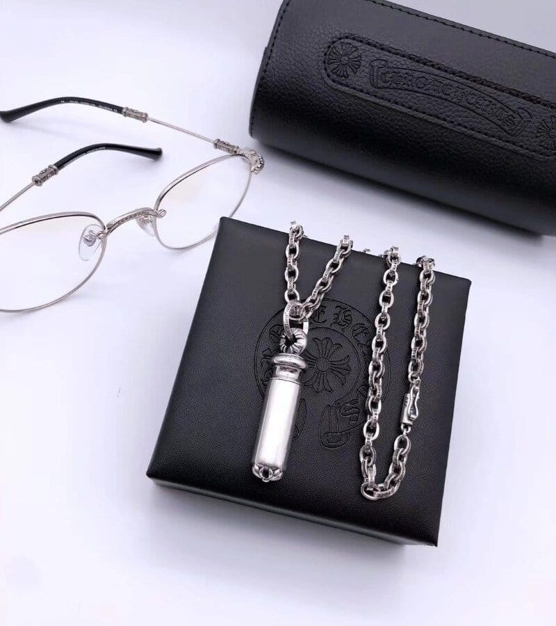 CHROME HEARTS 크롬하츠 남녀공용 925실버 총알 목걸이 65cm