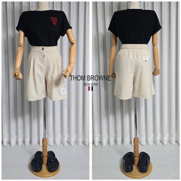THOM BROWNE 톰브라운 썸머 밴딩 반바지 2COLOR