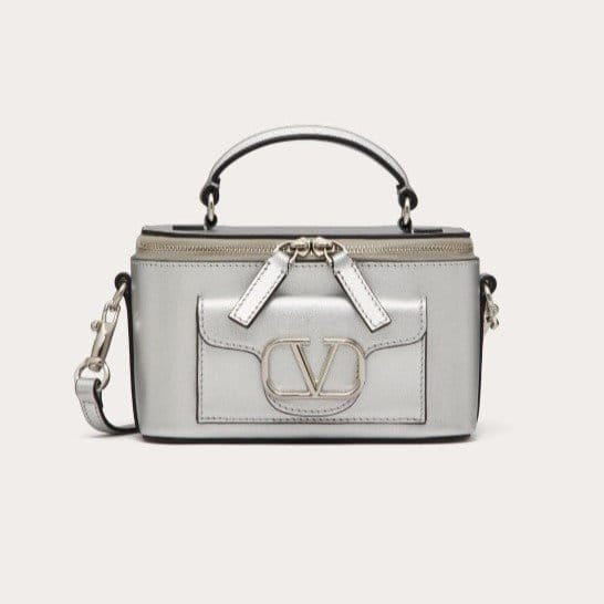 VALENTINO 발렌티노 로코 메탈릭 카프스킨 미니 숄더백