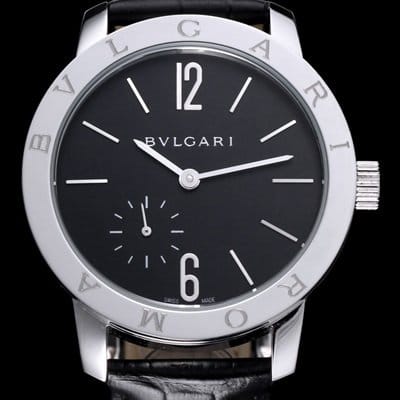 BULGARI 불가리 102357 BBP41BSLXT "로마 피니씨모 워치!!" 스몰 세컨드 블랙 래커 다이얼 오토매틱 무브먼트 bvl0082 - Bvlgari Bvlgari Roma Finissimo Watch Black Lacquered Dial Automatic Movement