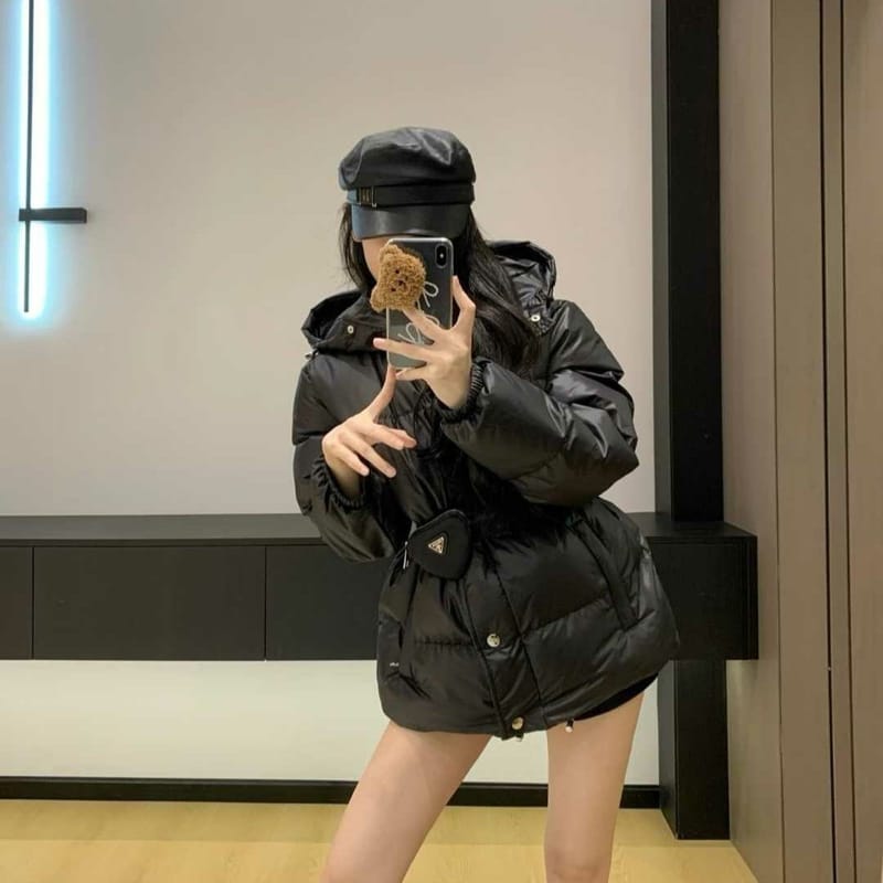 PRADA 프라다 후드 다운패딩