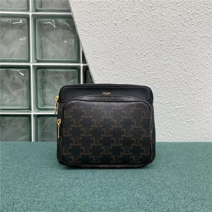 CELINE 셀린느 트리오페 캔버스 포켓 메신저백 스몰 C194282