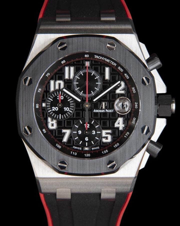 AUDEMARS PIGUET 오데마피게 로얄오크 오프쇼어 스틸 블랙다이얼