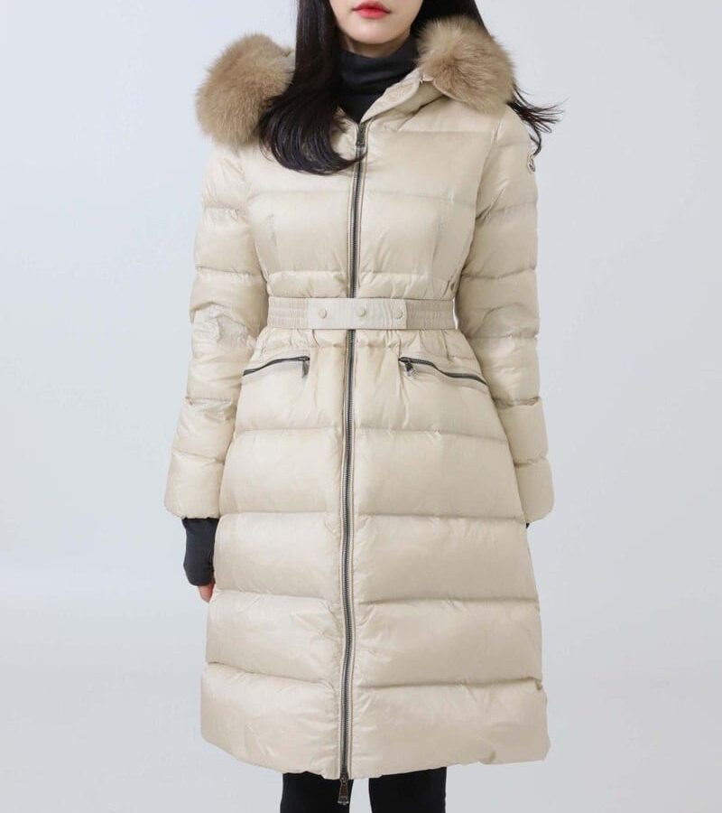 MONCLER 몽클레어 보에딕 후드 시어링 롱 다운재킷