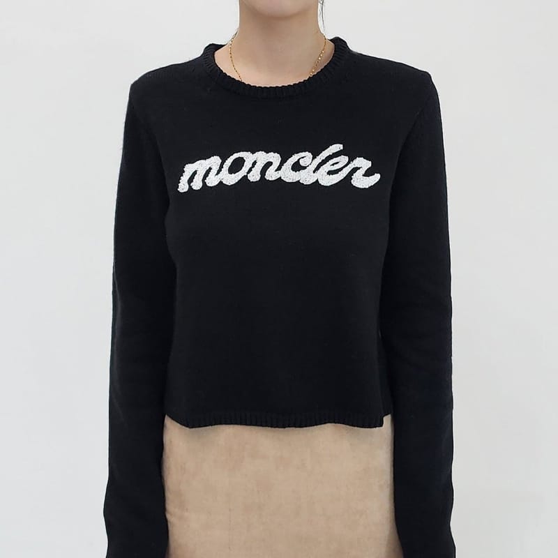MONCLER 몽클레어 자수로고 울 앤 캐시미어 스웨터 2COLOR