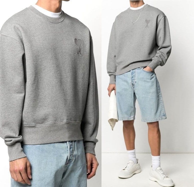 AMI 아미 체인 빅패치 맨투맨