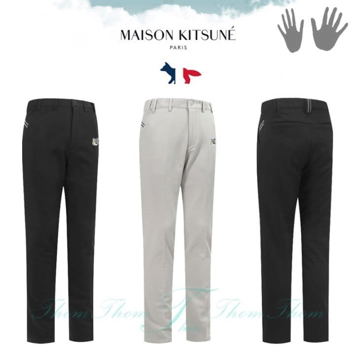 MAISON KITSUNE 메종키츠네 루엘 기모 밴딩 팬츠