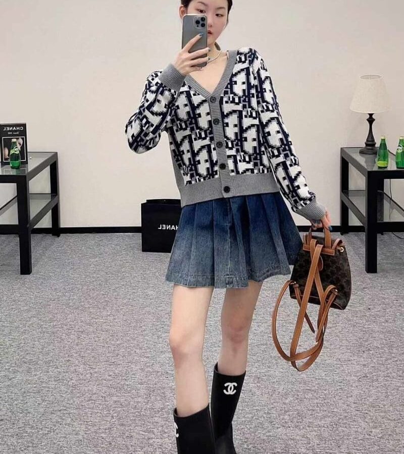 DIOR 디올 오블리크 자카드 가디건