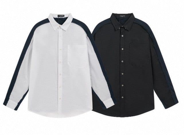 BALENCIAGA 발렌시아가 피프티 로고 셔츠