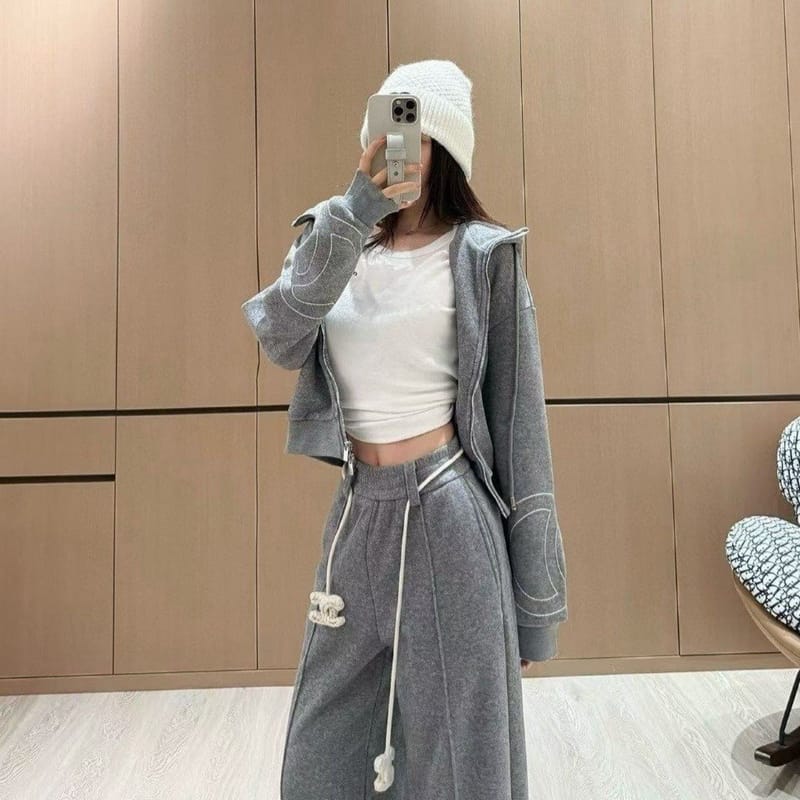 CHANEL 샤넬 후드집업 츄리닝 셋트