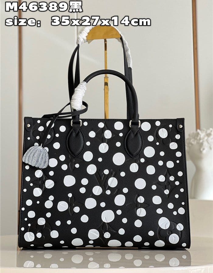 LOUIS VUITTON 루이비통 쿠사마 야요이 콜라보 온더고 MM M46389