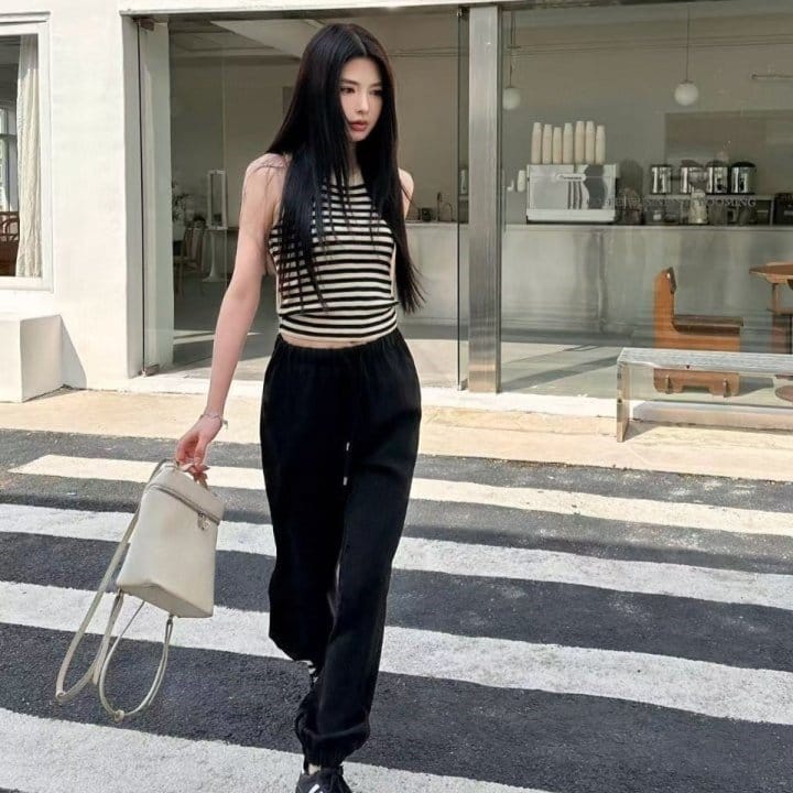 PRADA 프라다 뒷포인트 밴딩 팬츠