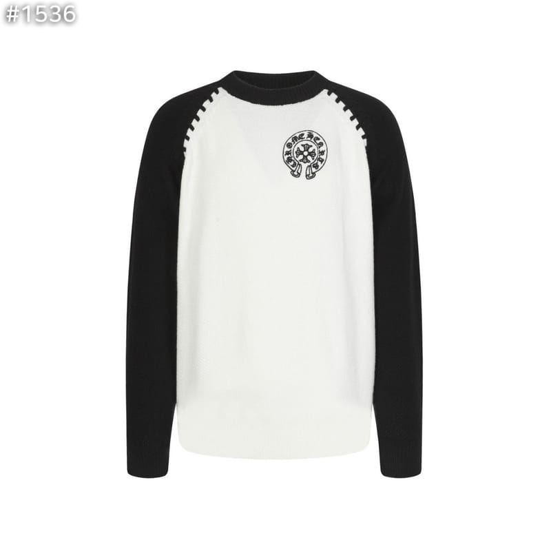 CHROME HEARTS 크롬하츠 홀스슈 배색 나그랑 니트 스웨터