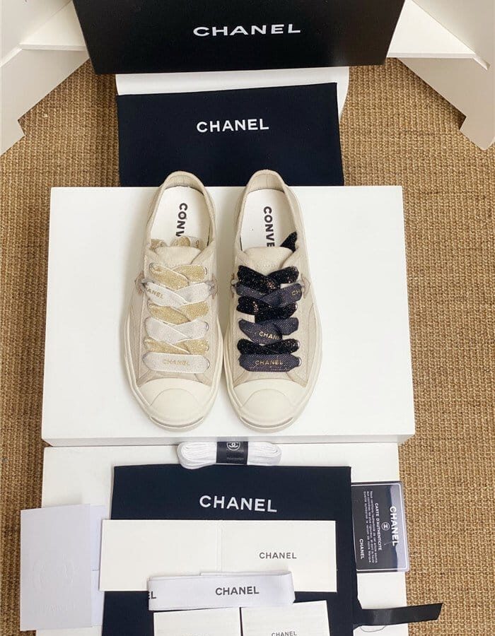 CHANEL 샤넬 & 컨버스 콜라보 스니커즈 C51001-1 2COLOR