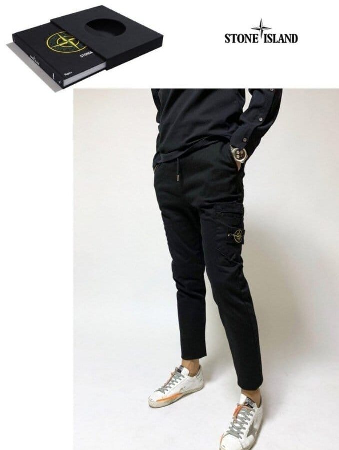 STONE ISLAND 스톤아일랜드 밴딩스판 포켓카고바지 2COLOR