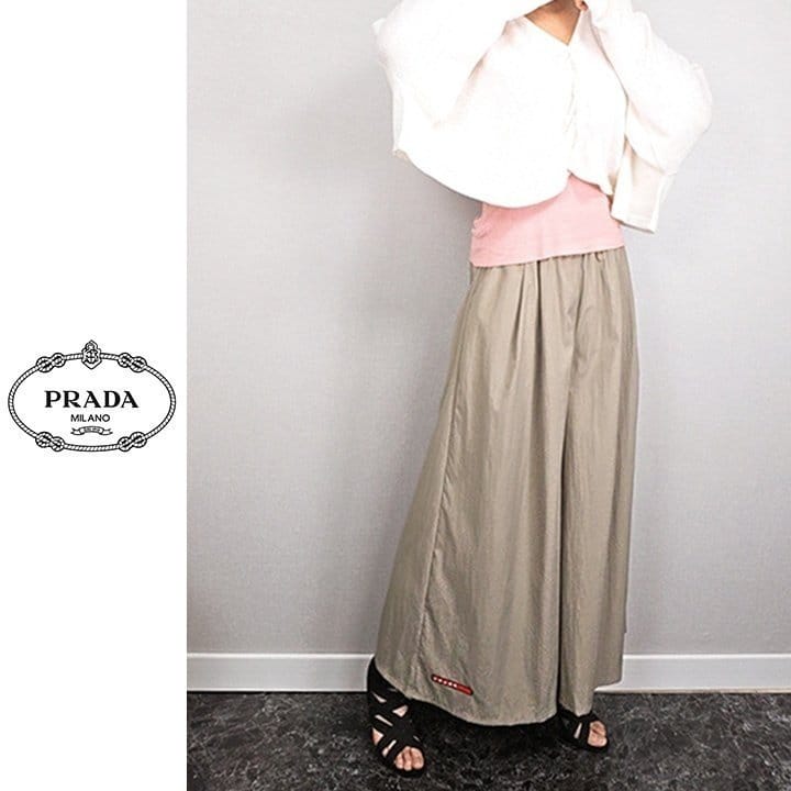 PRADA 프라다 쿨 맥스 프릴 롱 치마바지 2COLOR