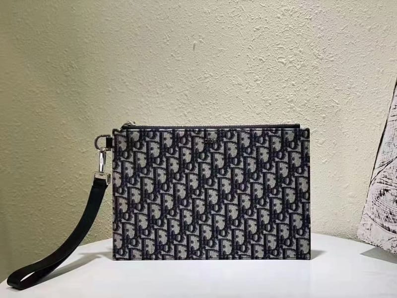 DIOR 디올 오블리크 자카드 클러치