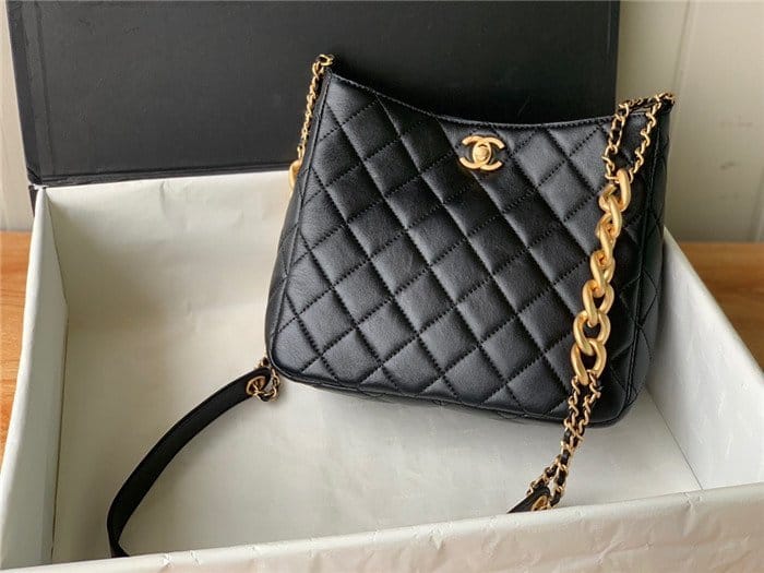 CHANEL 샤넬 램스킨 시즌 호보백 AS3112