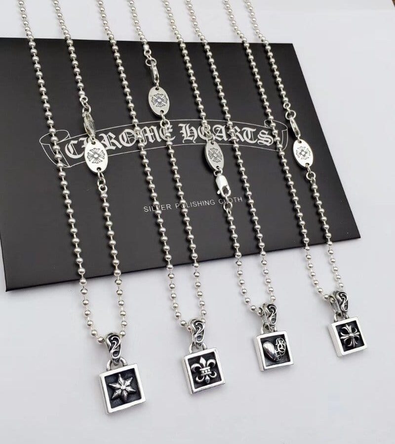 CHROME HEARTS 크롬하츠 여성용 925실버 목걸이 45cm