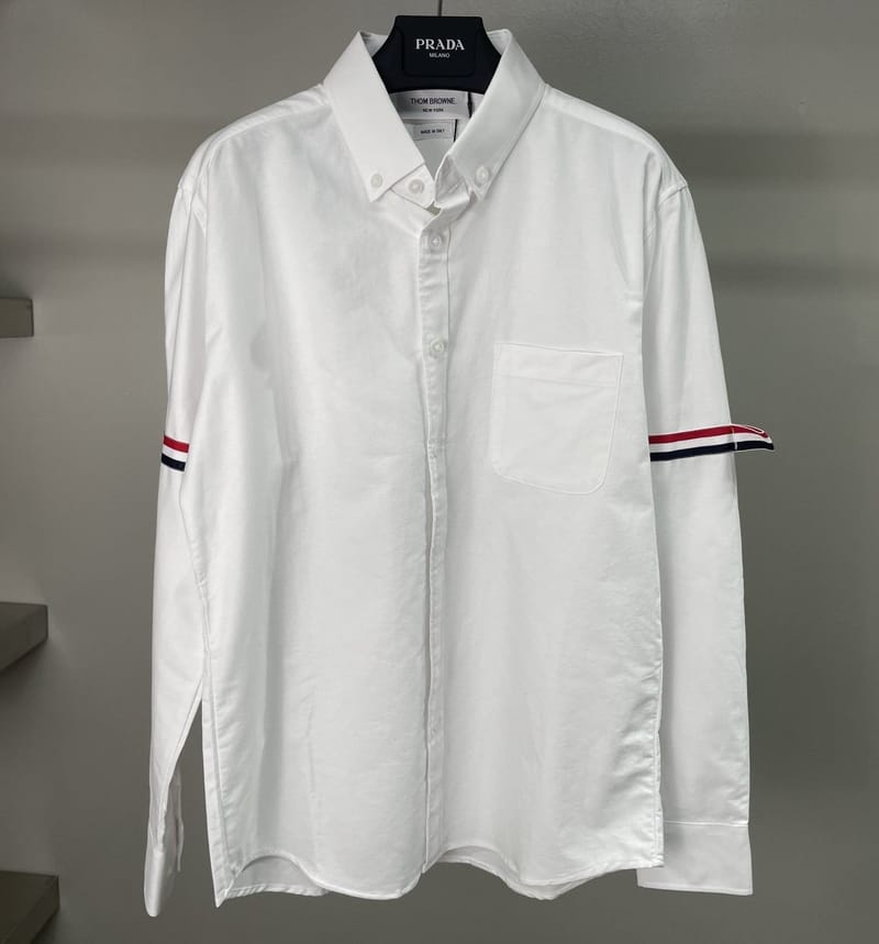 THOM BROWNE 톰브라운 더블 암밴드 셔츠