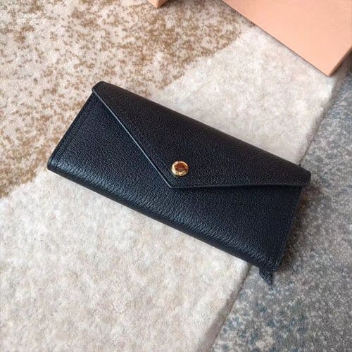 MIUMIU 미우미우 마드라스 가죽 장지갑 3COLOR