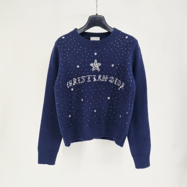 DIOR 디올 큐빅 라운드 니트 2COLOR