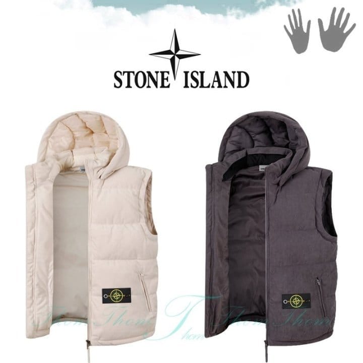 STONE ISLAND 스톤아일랜드 코듀로이 패딩 베스트
