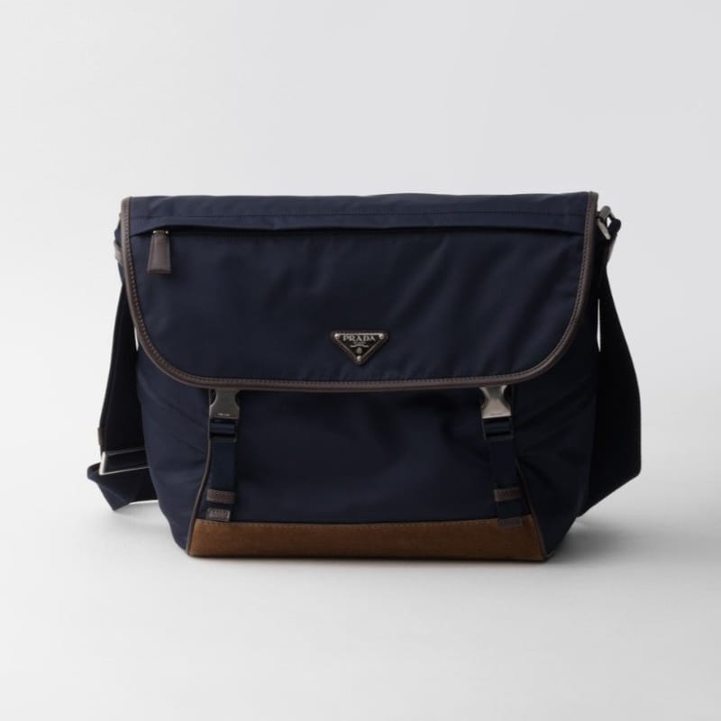 PRADA 프라다 라지 리나일론 및 가죽 숄더백 2VD052