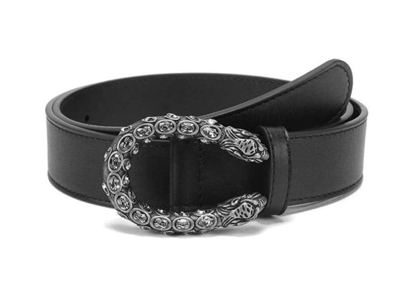 GUCCI 구찌 버클 동물 패턴 벨트