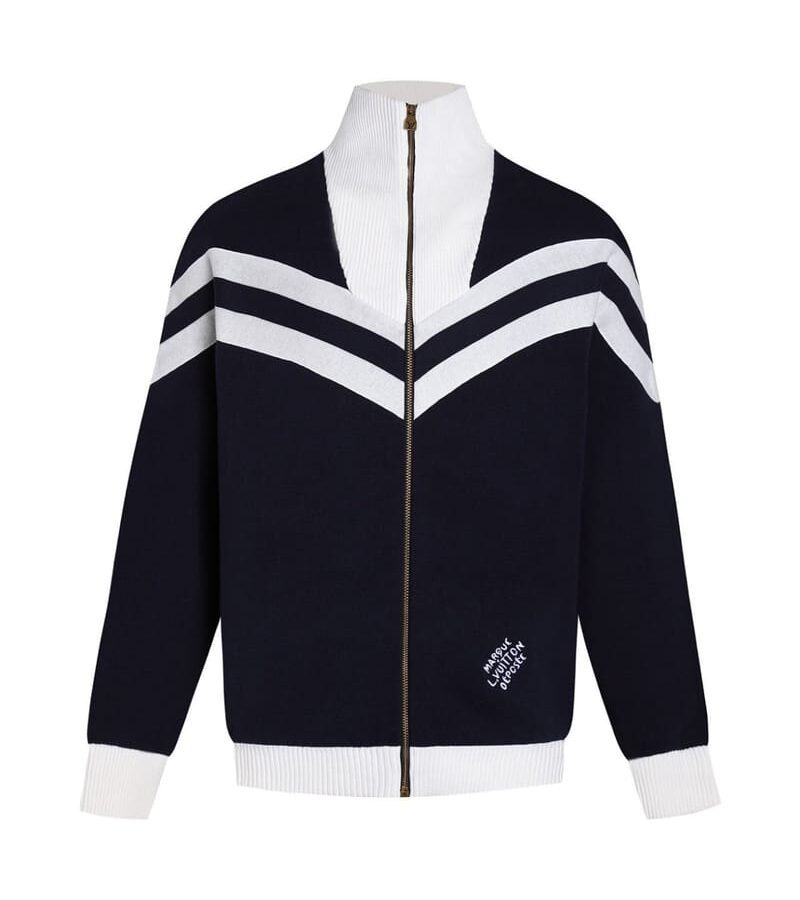 LOUIS VUITTON 루이비통 니티드 코튼 세일러 블루종