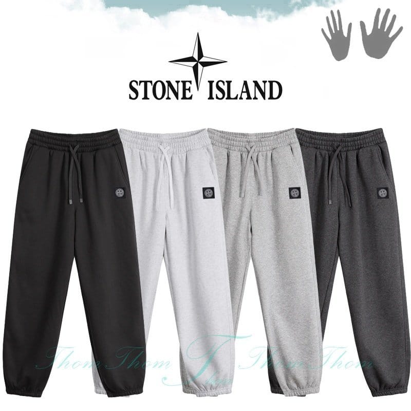 STONE ISLAND 스톤아일랜드 보아털 스웻 조거 팬츠