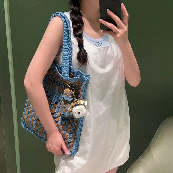 PRADA 프라다 크로셰 토트백 1BG393