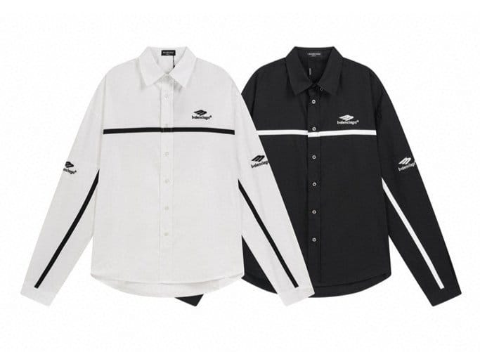 BALENCIAGA 발렌시아가 3B 스포츠 아이콘 로고 라인 셔츠