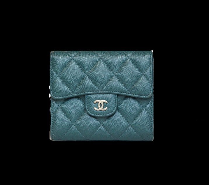 CHANEL 샤넬 캐비어 반지갑 AS401052