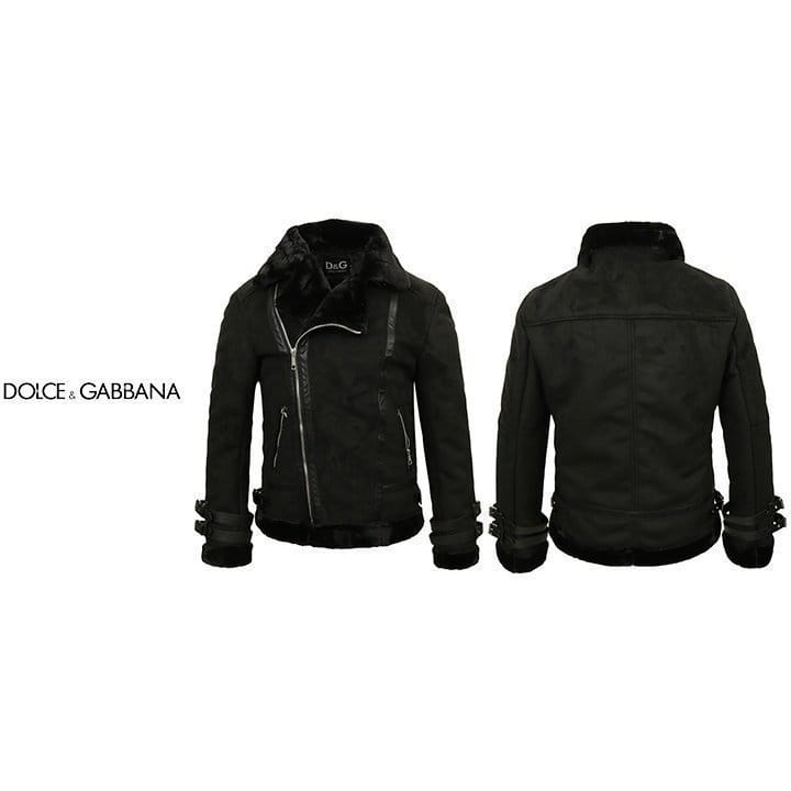 DOLCE&GABBANA 돌체앤가바나 올블랙 무스탕