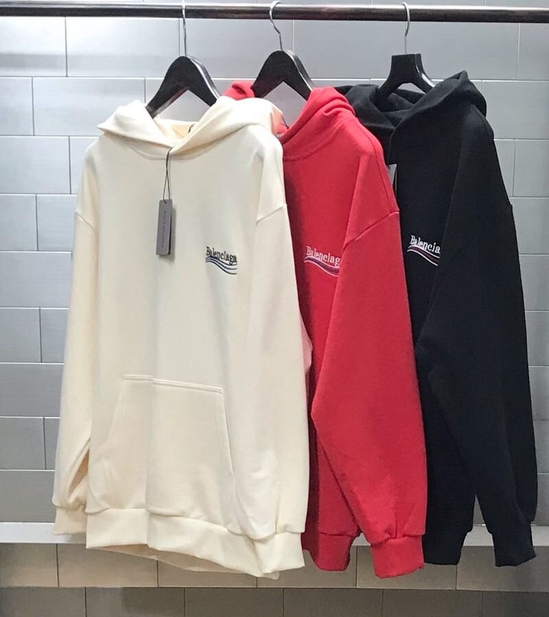 BALENCIAGA 발렌시아가 웨이브자수 후디