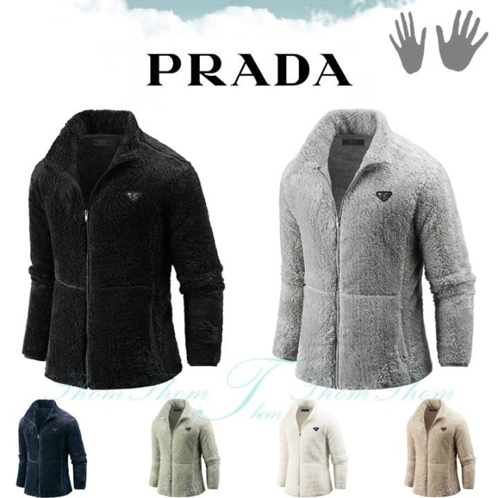 PRADA 프라다 엣지 보아털 집업