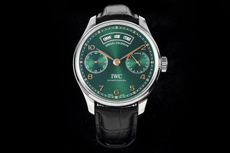 IWC 아이더블유씨 포르투기저 애뉴얼 캘린더 그린다이얼