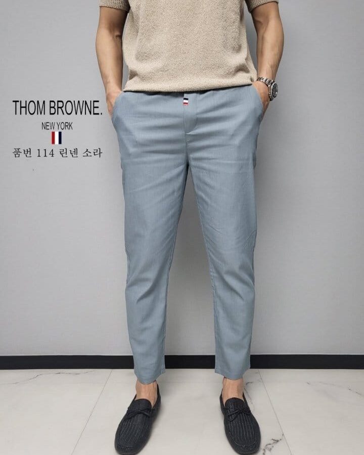 THOM BROWNE 톰브라운 린넨 밴딩 팬츠 5COLOR