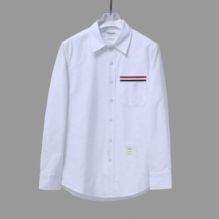 THOM BROWNE 톰브라운 스트라이프 포켓 셔츠