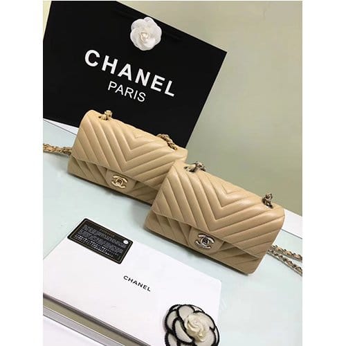 CHANEL 샤넬 쉐브론 클래식 뉴미니 A1119-4 (금장/은장)