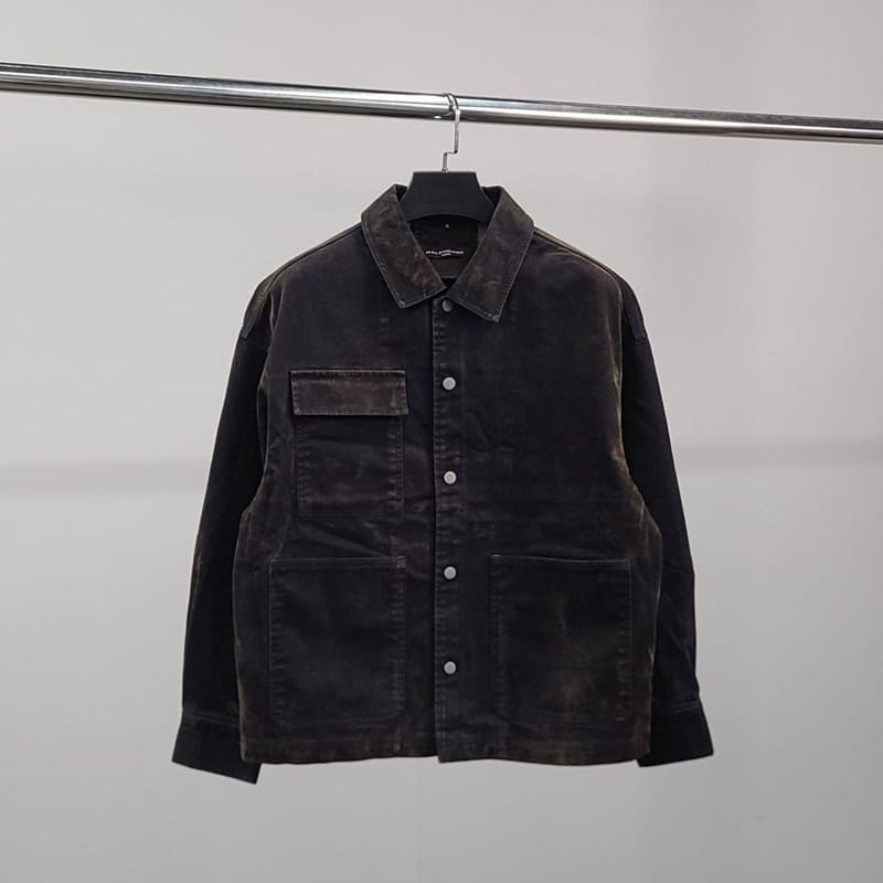 BALENCIAGA 발렌시아가 로고자수 빈티지 데님 자켓