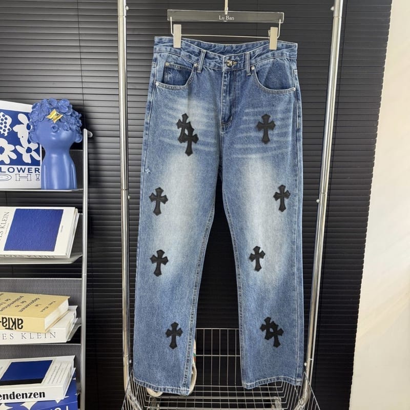 CHROME HEARTS 크롬하츠 X 리바이스 중청 워싱진