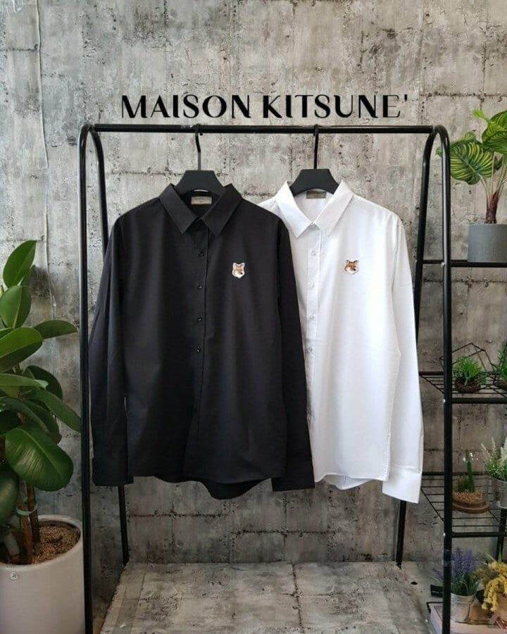 MAISON KITSUNE 메종키츠네 베이직 드레스 셔츠