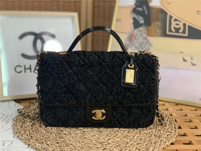 CHANEL 샤넬 탑핸들 플랩 백 AS3653