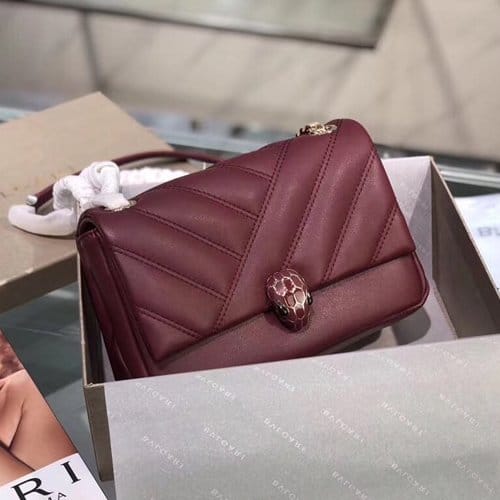 BULGARI 불가리 세르펜티 카보숑 숄더백 BV287983-1